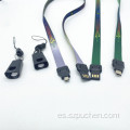 Cable de carga de datos de Lanyard de teléfono móvil Apple Android